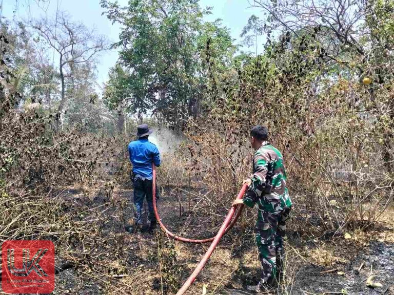 Gerak Cepat Babinsa Kel. Talaka Sertu Beny Joko Padamkan Sisa Api yang Renggut Nyawa Kakek 80 Tahun di Ma’rang Pangkep