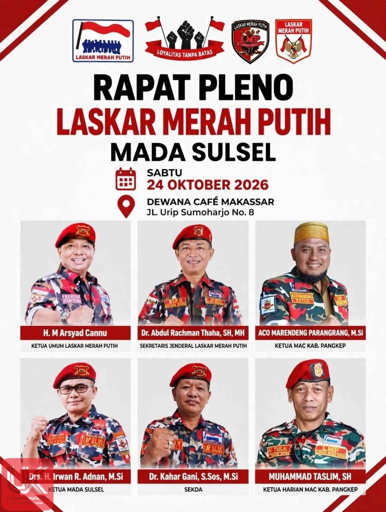 Laskar Merah Putih Sulsel Gelar Rapat Pleno Diperluas di Makassar, Bahas Pelantikan Serentak KSB se-Sulsel