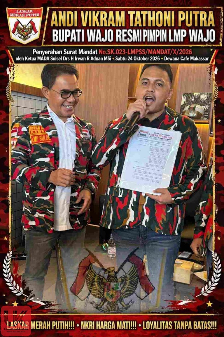 Putra Bupati Wajo Resmi Pimpin LMP Wajo, Komitmen Kibarkan Panji LMP di Bumi La Maddukelleng
