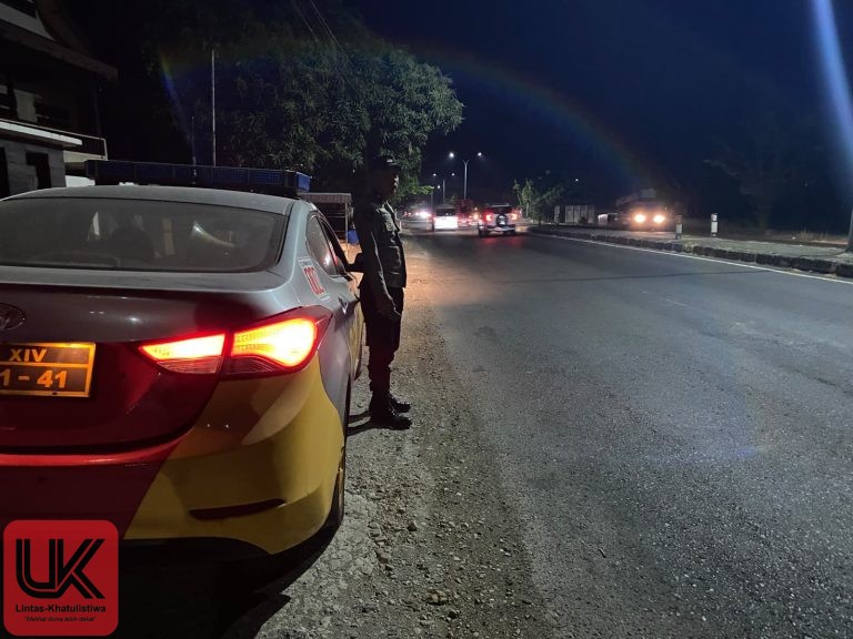 Polsek Mandalle Gelar Patroli malam Hari Untuk Jaga Kamtibmasn
