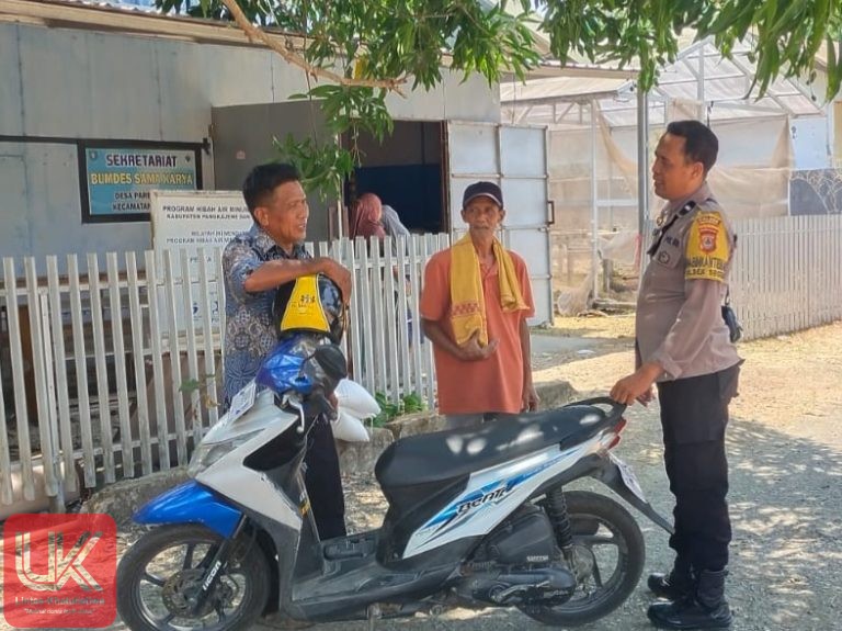 Bhabinkamtibmas Polsek Segeri Sambangi Warga dan Ingatkan Bahaya Bakar Lahan