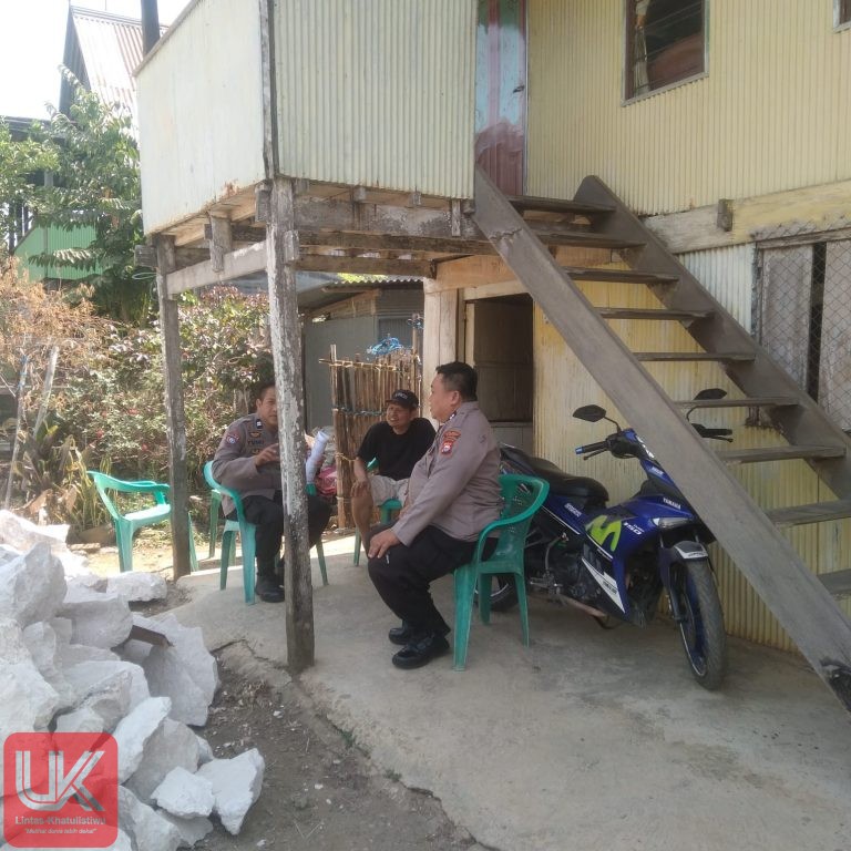 Ps. Kanit Binmas Polsek Ma’rang Gelar Patroli Dialogis, Imbau Warga Waspada Kebakaran
