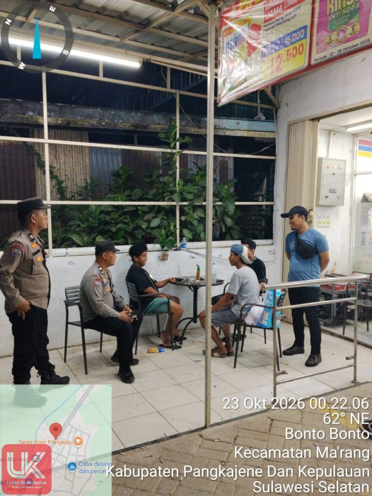 Cegah Gangguan Kamtibmas Dini Hari, Polisi Imbau Pemuda di Bonto-Bonto Segera Pulang